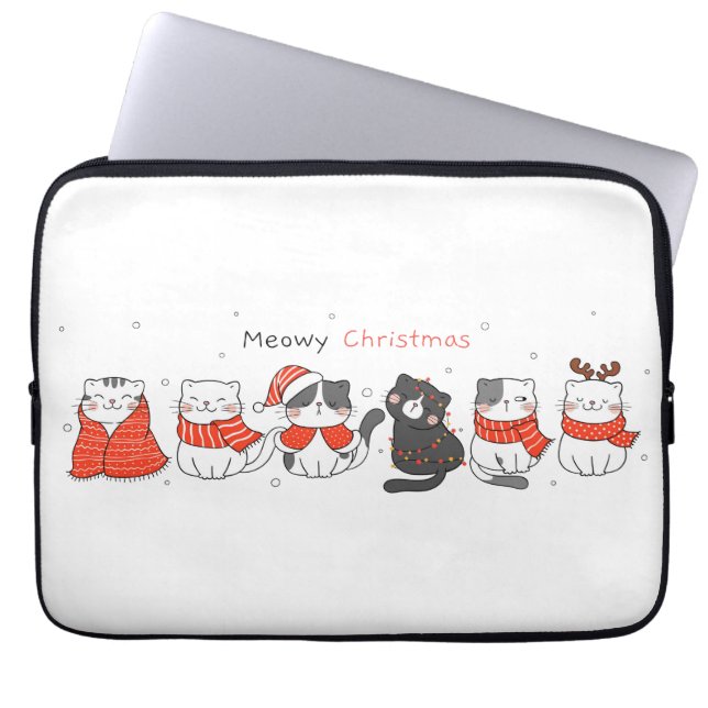 Meowmy Christmas!  Electronics Bag (Front)