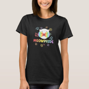 Meowpride Cat With Rainbow Sunglasses Lgbtqia + An T-Shirt