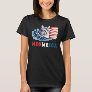 Meowrica, 4th of July Cat T-Shirt