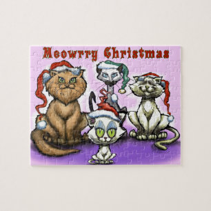 Meowrry Christmas Cats Jigsaw Puzzle