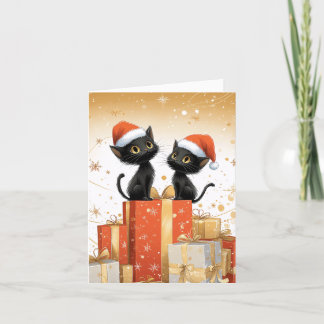 Meowry Xmas Holiday Card