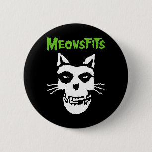 Meowsfits Cats Kittens Meow Funny Parody Band for 6 Cm Round Badge