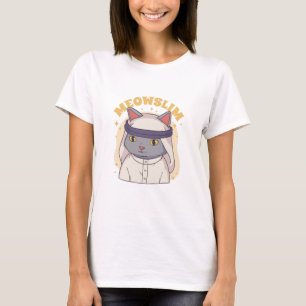MEOWSLIM MUSLIM CARTOON CAT WEARING ARABIC GARMENT T-Shirt