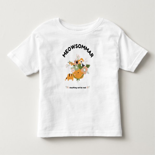 Meowsommar Toddler Fine Jersey T-Shirt (Front)