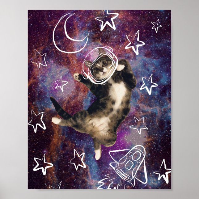 Meowstronaut Kiba Poster (Front)