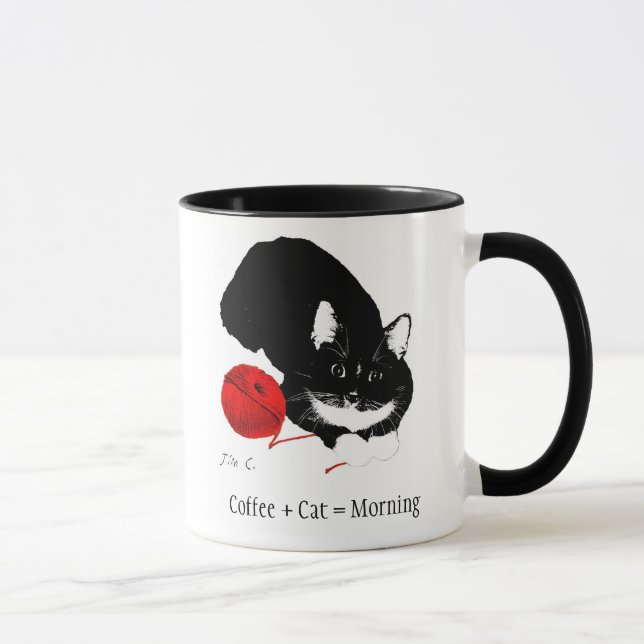 Meowu Collection Coffee Mug (Tuxey) (Right)