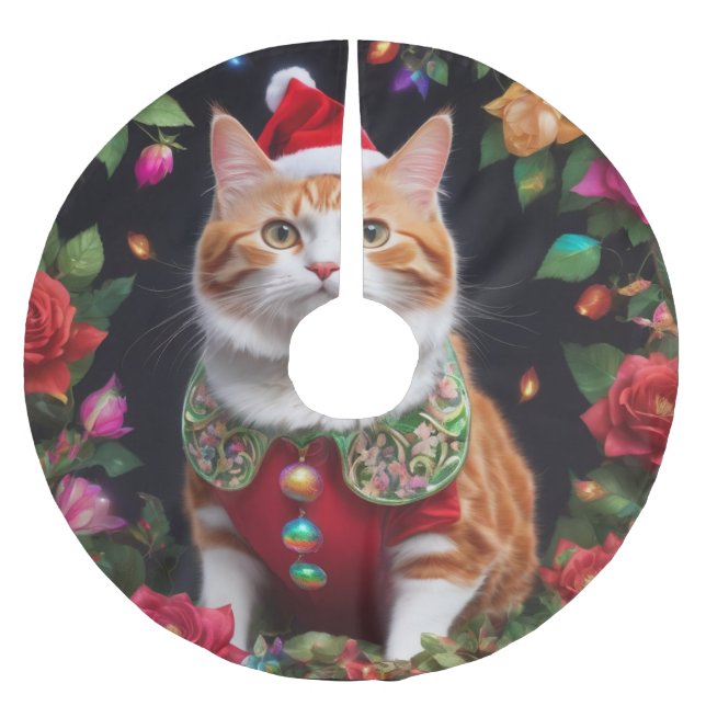  Meowy  Brushed Polyester Tree Skirt (Front)