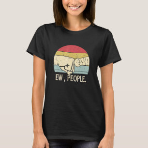 Meowy Cat  Ew People  Womens Black Ca T-Shirt