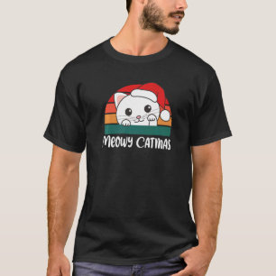 Meowy Catmas  Cat Christmas Cat Pun  1 T-Shirt