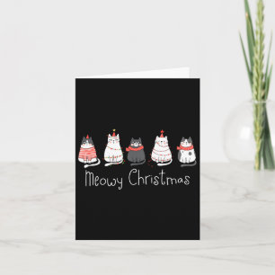 Meowy Catmas Cat Christmas Cute Cats Lover Santa H Card