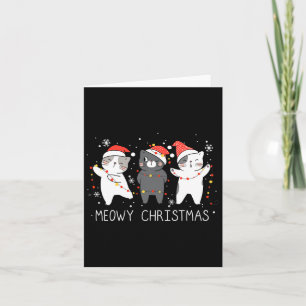 Meowy Catmas Cat Christmas Cute Cats Lover Santa H Card