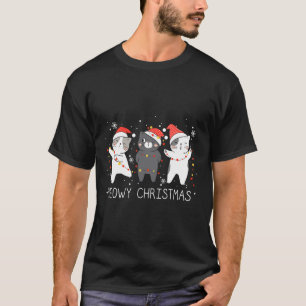Meowy Catmas Cat Christmas Cute Cats Lover Santa H T-Shirt