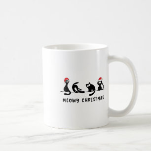Meowy Catmas Cat Christmas Cute Kitten Cats Santa Coffee Mug