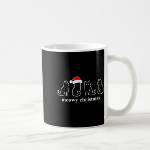 Meowy Catmas Cat Christmas Cute Kitten Cats Santa Coffee Mug