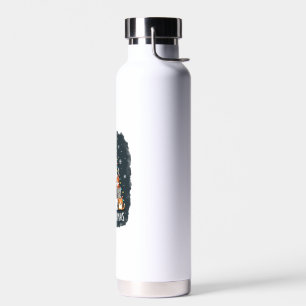 Meowy Catmas Cat Christmas Tree Xmas Girls Boys Fu Water Bottle