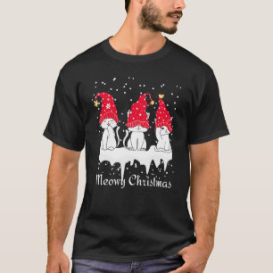 Meowy Catmas Cat Hats Christmas Xmas Kids Girls B T-Shirt