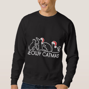 Meowy Catmas Cat Lover Xmas Sweatshirt