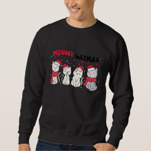 Meowy Catmas Christmas Cat Cat Xmas Tees
