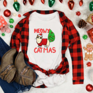 Meowy Catmas Christmas T-Shirt