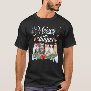 Meowy Catmas Family Matching Christmas Pyjamas San T-Shirt
