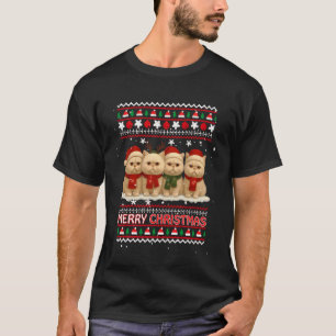 Meowy Catmas Funny Merry Christmas Persian Cat Lov T-Shirt