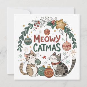 Meowy Catmas Holiday Card