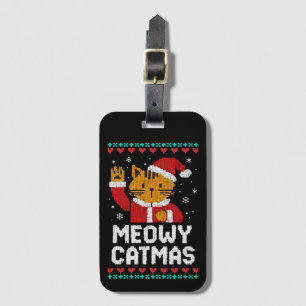 Meowy Catmas Luggage Tag
