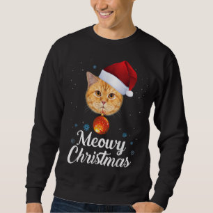 Meowy Catmas Merry Christmas Ugly Sweater Cat