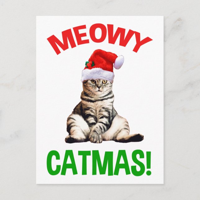 Meowy Catmas! Postcard (Front)