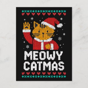 Meowy Catmas Postcard