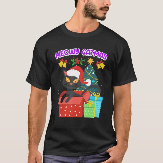 Meowy Catmas T-Shirt (Front)
