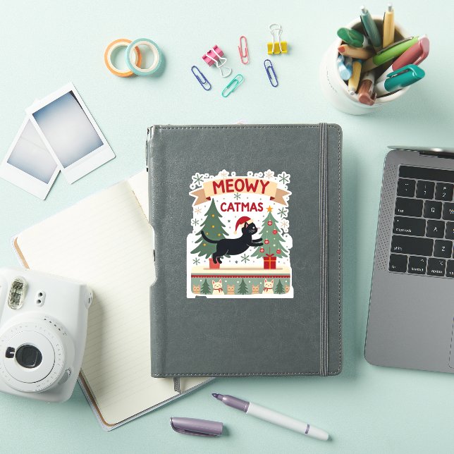 Meowy Catmas, Ugly Christmas Sweater, Cat Christma (iPad Cover)