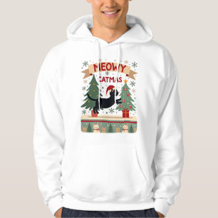 Meowy Catmas, Ugly Christmas Sweater, Cat Christma Hoodie