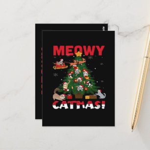 Meowy Chirstmas Postcard