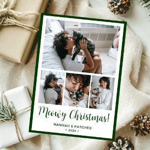Meowy Christmas 4 Photo Holiday Card
