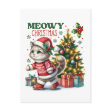 Meowy christmas Card 