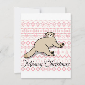 meowy Christmas card 