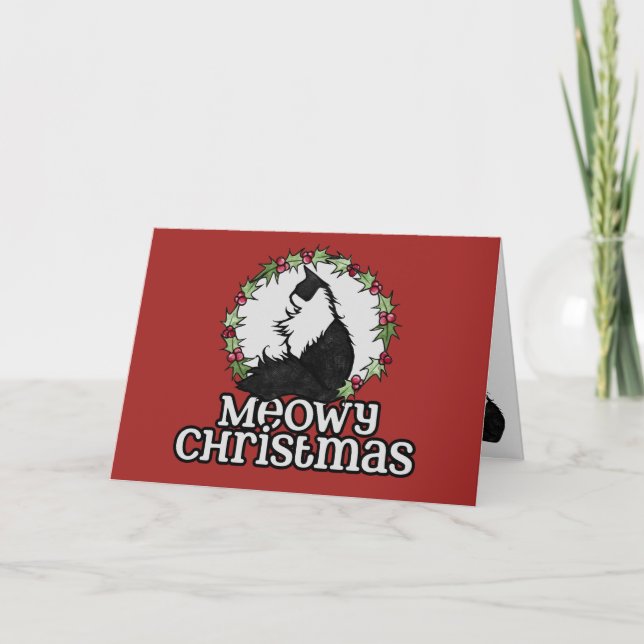 Meowy Christmas Card (Front)