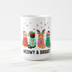 Meowy Christmas Cat Coffee Mug