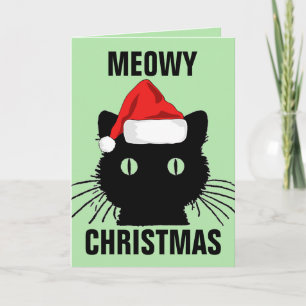 MEOWY CHRISTMAS CAT GREETING CARDS