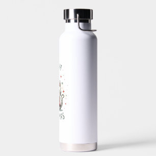 Meowy Christmas Cat Lover Funny Festive Holidays C Water Bottle