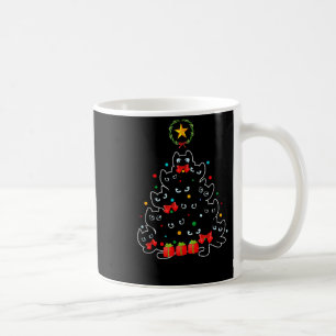 Meowy Christmas Cat Tree Kitty For Cat Lover Coffee Mug