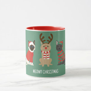 Meowy Christmas Cats Mug