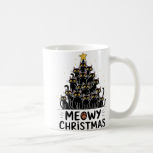Meowy Christmas Cats Tree Kids Girls Boys Meowy Coffee Mug