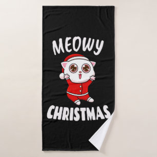 Meowy Christmas - Christmas 2022 Bath Towel