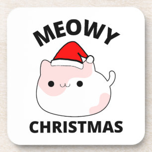 Meowy Christmas     Coaster