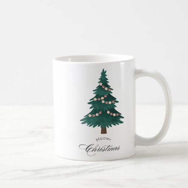 Meowy Christmas  Coffee Mug (Right)