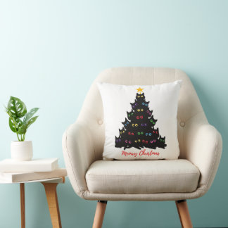Meowy Christmas Cushion