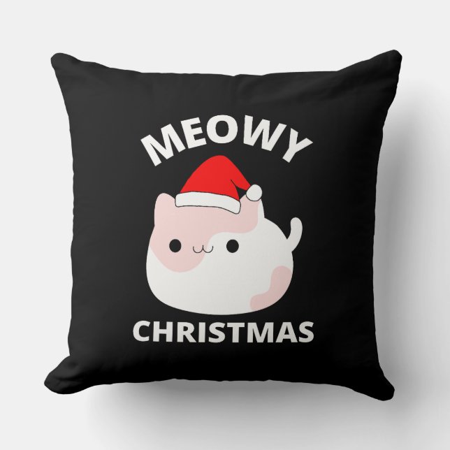 Meowy Christmas      Cushion (Front)