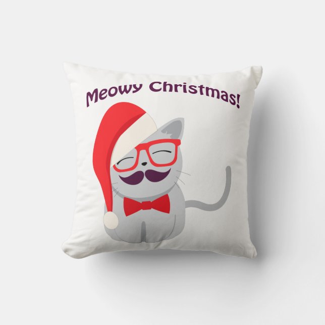 Meowy Christmas! Cushion (Front)